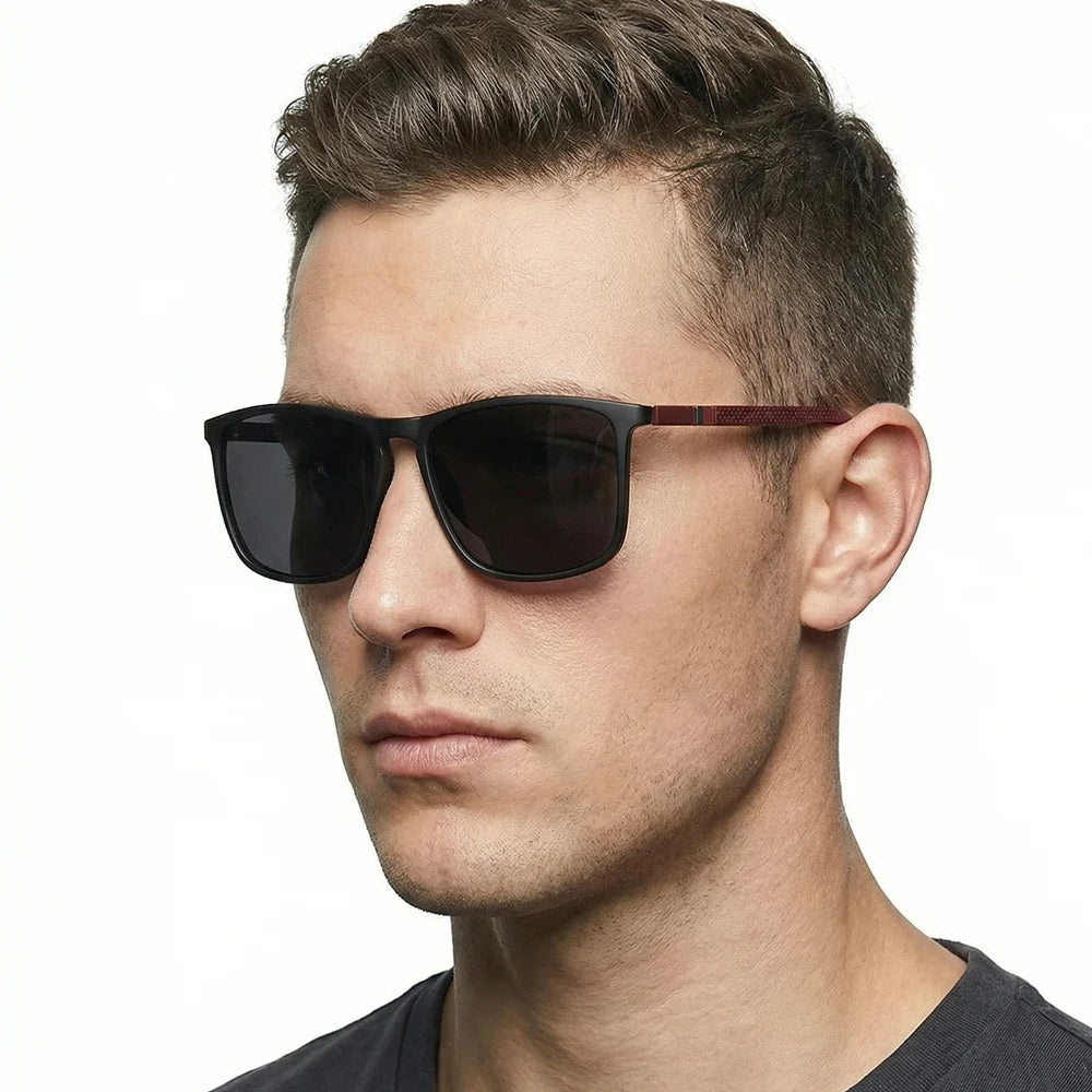 Luxury Square Polarized Sunglasses Men Women Fashion Black Sun Glasses Male Stylish anti Glare Travelling Driving Shades