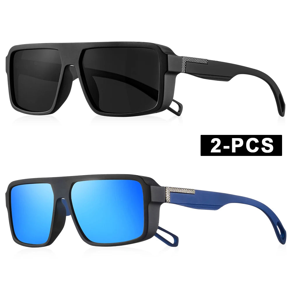 Classic Square Polarized Sunglasses for Men Women Fashion Sports Sunglasses Male Vintage Outdoor Driving Fishing Shades