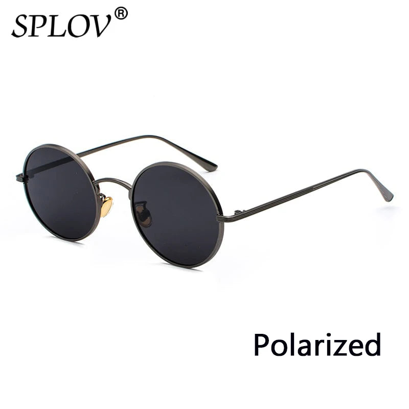 Retro Punk Style Men Sunglasses Women Vintage round Metal Frame Colorful Lens Sun Glasses Fashion Eyewear Gafas Sol UV400