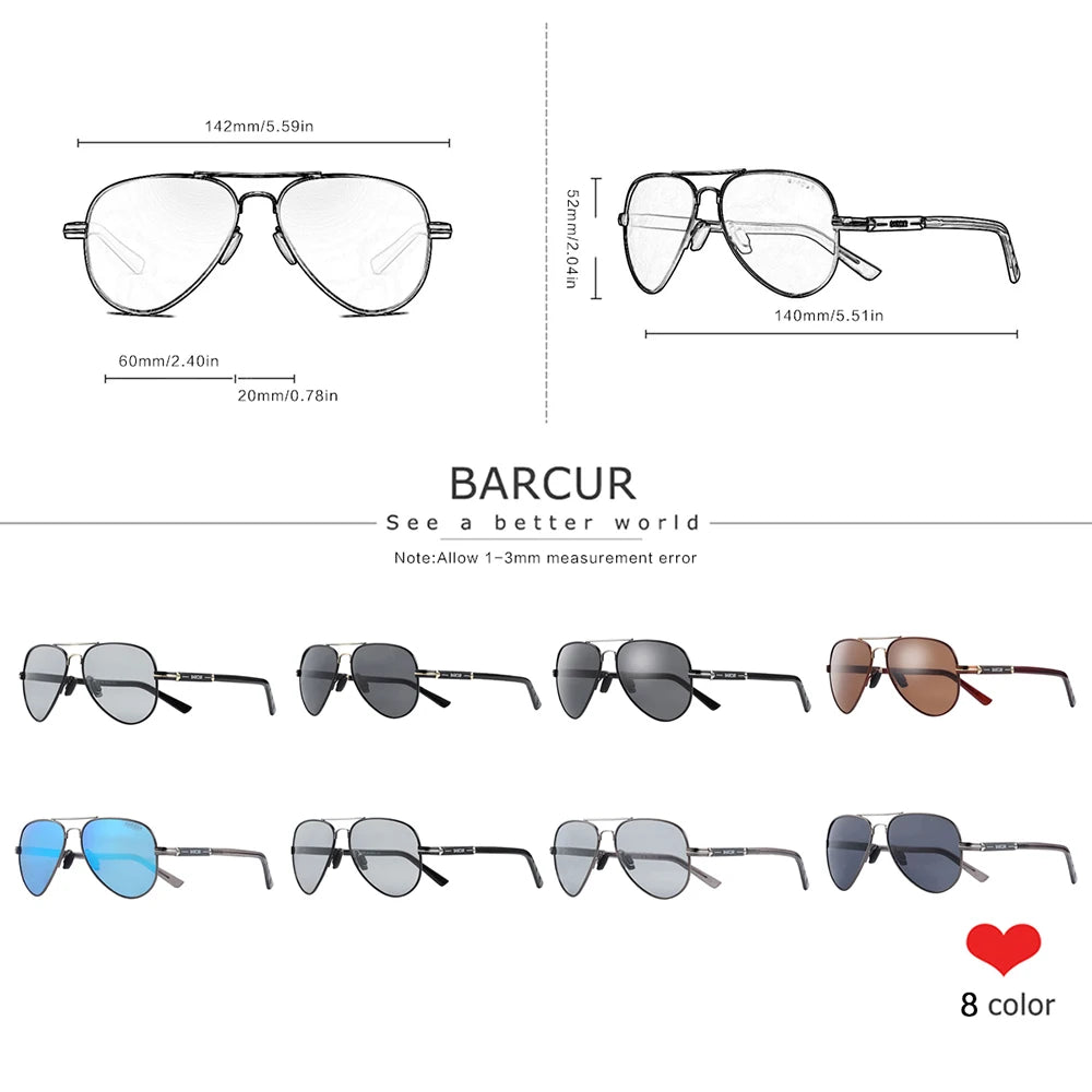 Polarized Mens Sunglasses Pilot Sun Glasses for Men Accessories Driving Fishing Hiking Eyewear Oculos Gafas De Sol