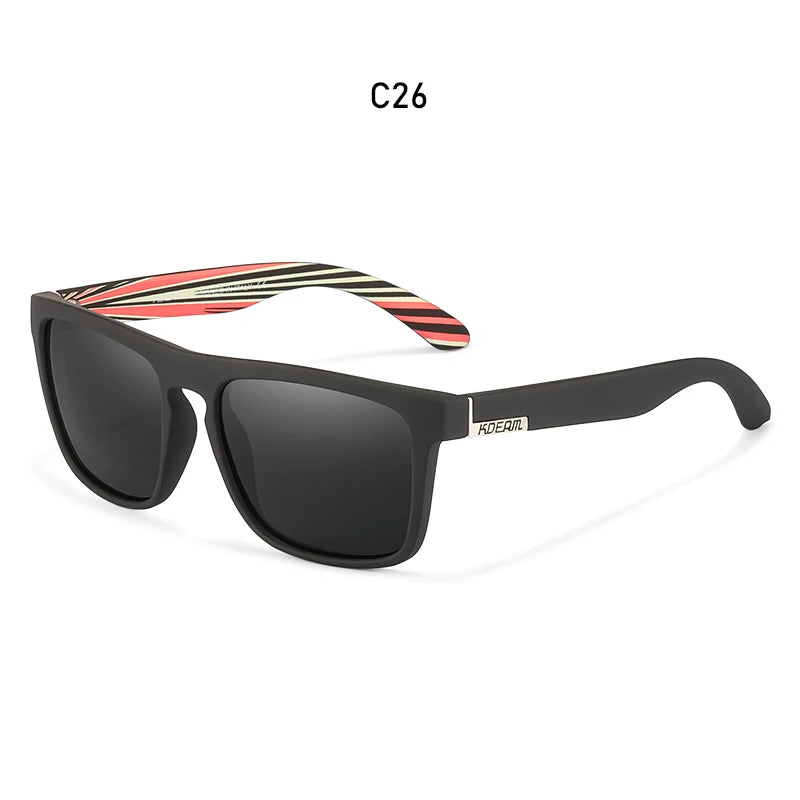 Men'S All Matching Polarized Sunglasses Photochromic Driving Glasses Night Sight UV400 Classic Colors of KD156 Medium Size