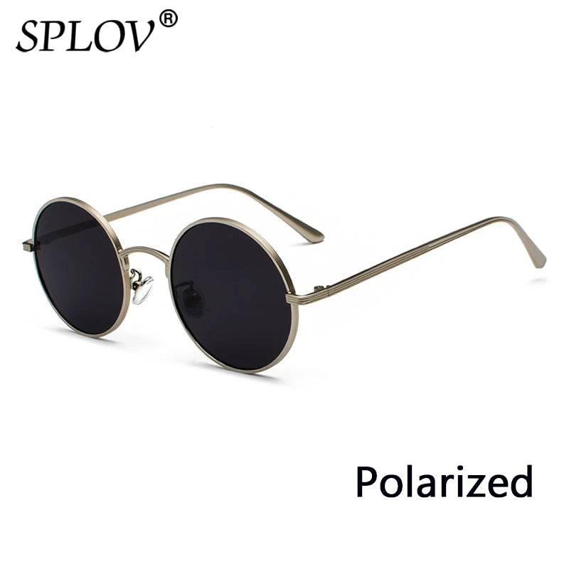 Retro Punk Style Men Sunglasses Women Vintage round Metal Frame Colorful Lens Sun Glasses Fashion Eyewear Gafas Sol UV400