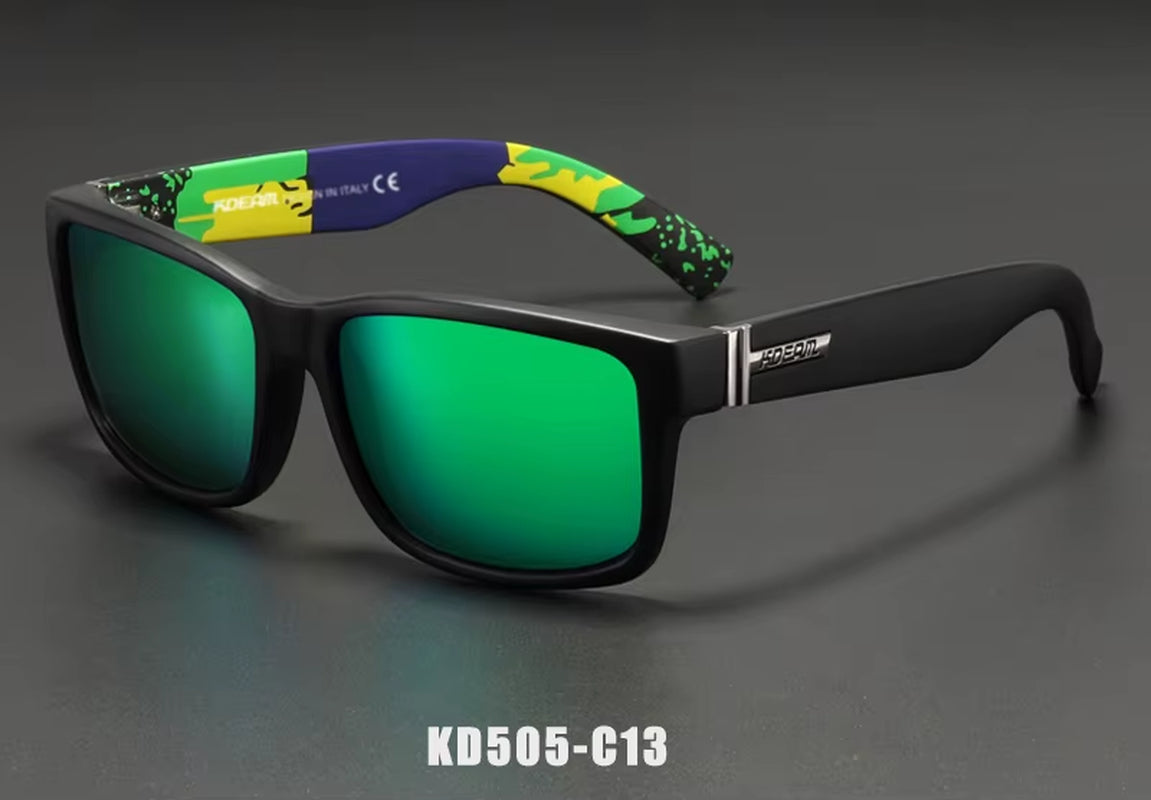 Revamp of Sport Men Sunglasses Polarized Shockingly Colors Sun Glasses Outdoor Driving Photochromic Sunglass with Box