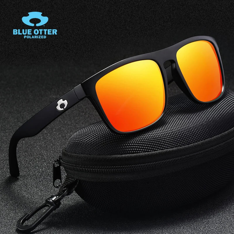 Polarized Uv-Protective Anti-Glare Square Unisex Sunglasses - HD Vision for Sports & Daily Use BT05