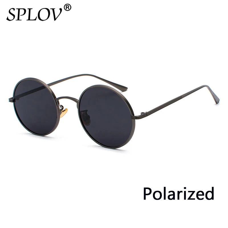 Retro Punk Style Men Sunglasses Women Vintage round Metal Frame Colorful Lens Sun Glasses Fashion Eyewear Gafas Sol UV400