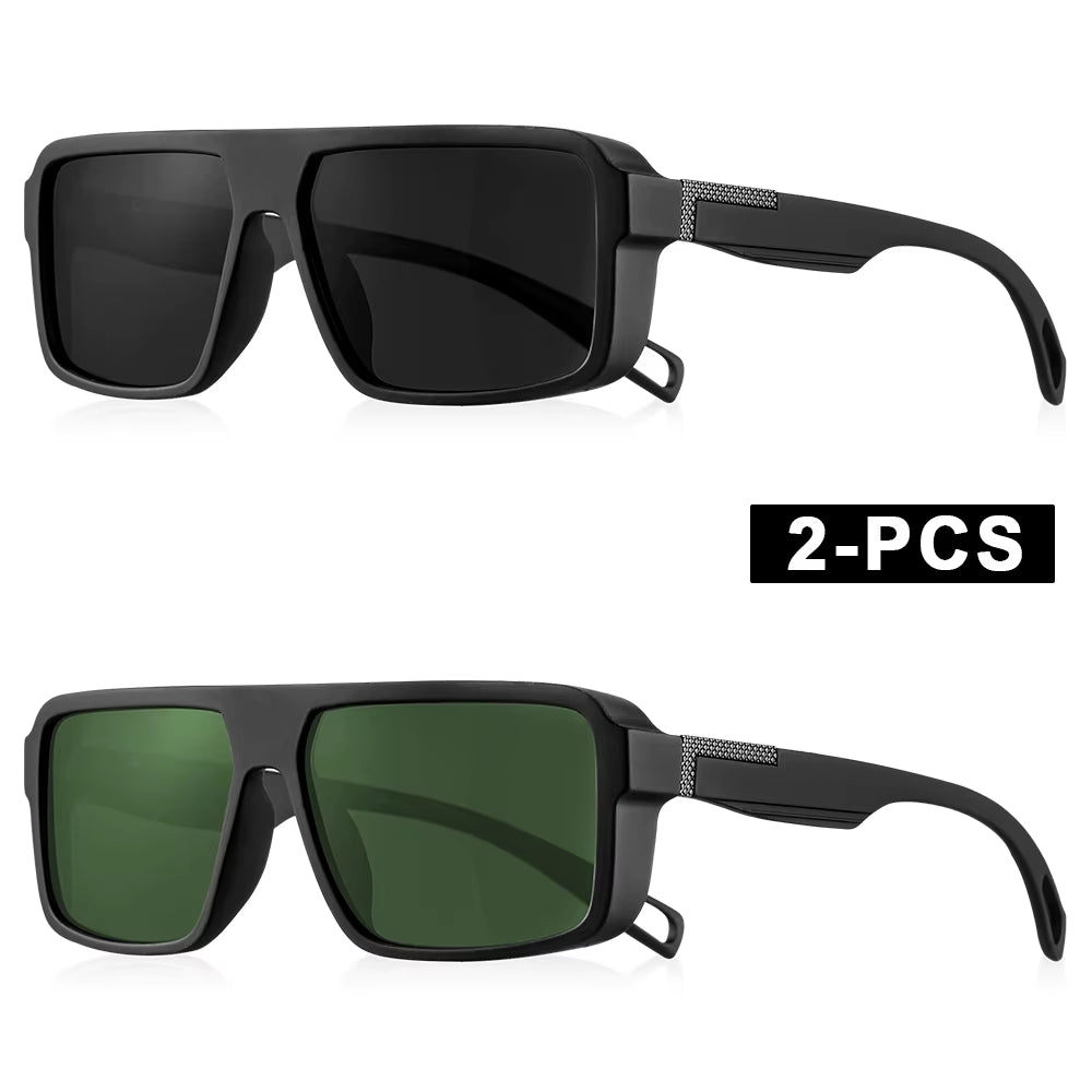 Classic Square Polarized Sunglasses for Men Women Fashion Sports Sunglasses Male Vintage Outdoor Driving Fishing Shades