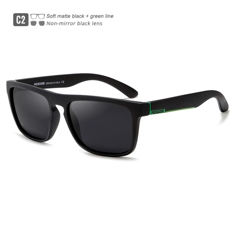 Men'S All Matching Polarized Sunglasses Photochromic Driving Glasses Night Sight UV400 Classic Colors of KD156 Medium Size