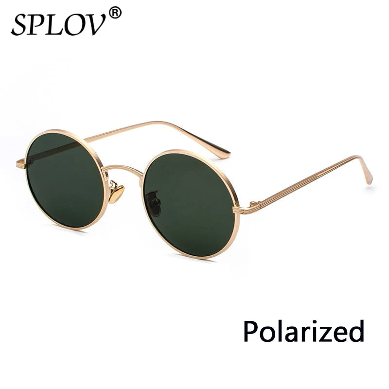 Retro Punk Style Men Sunglasses Women Vintage round Metal Frame Colorful Lens Sun Glasses Fashion Eyewear Gafas Sol UV400