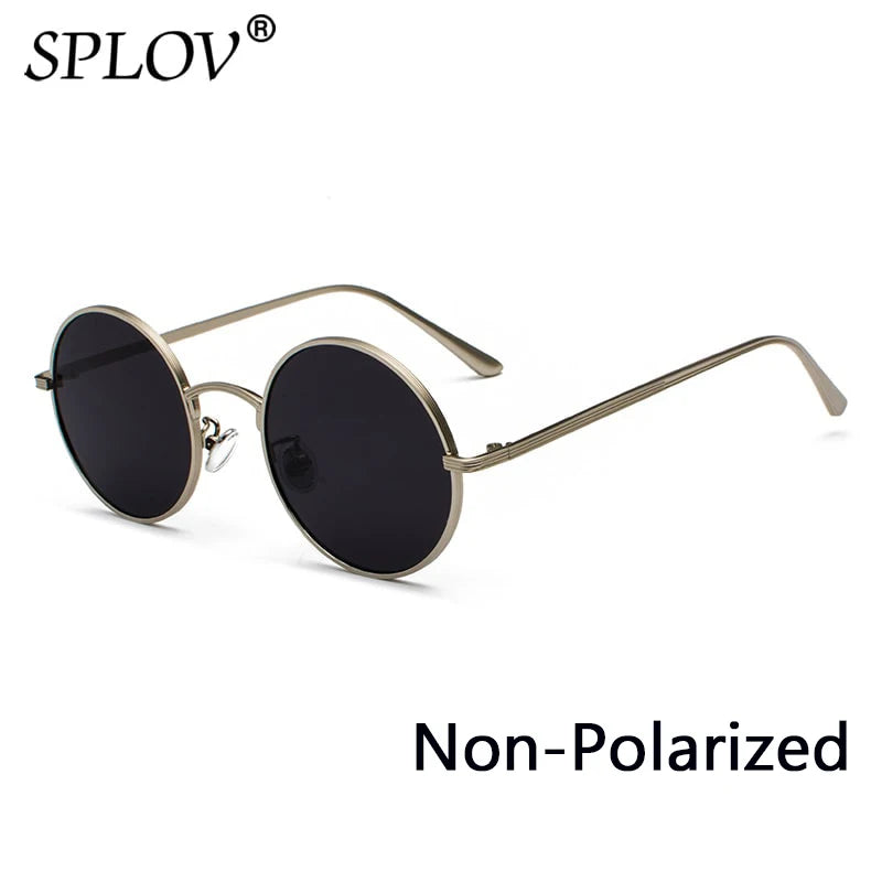 Retro Punk Style Men Sunglasses Women Vintage round Metal Frame Colorful Lens Sun Glasses Fashion Eyewear Gafas Sol UV400