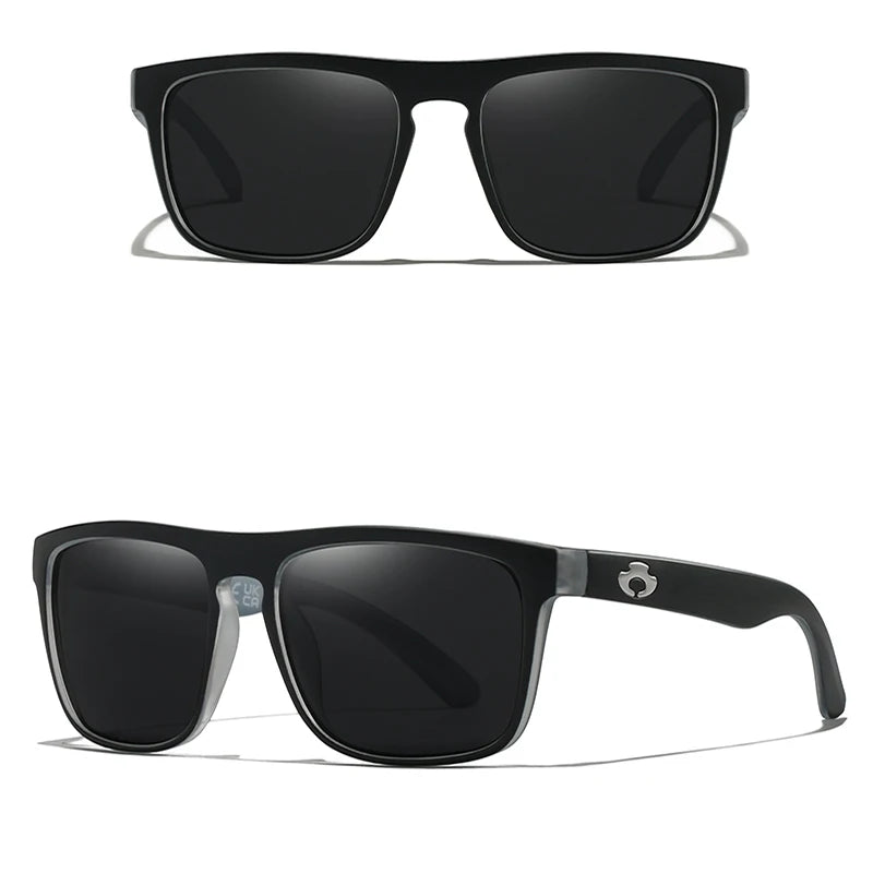 Polarized Uv-Protective Anti-Glare Square Unisex Sunglasses - HD Vision for Sports & Daily Use BT05