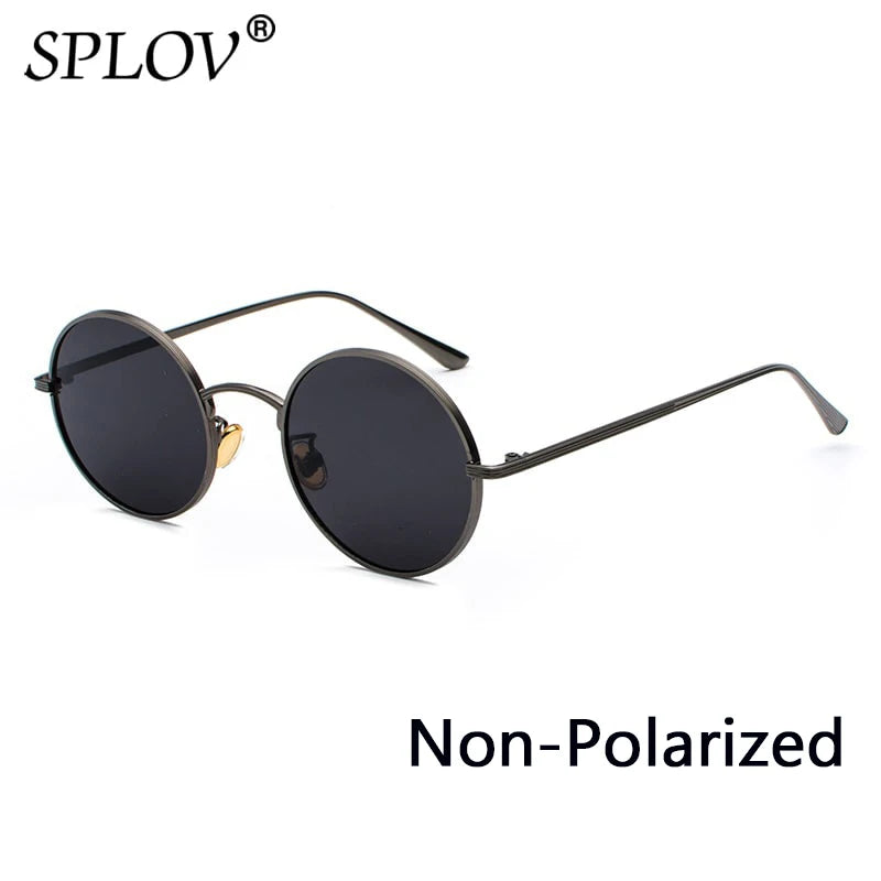 Retro Punk Style Men Sunglasses Women Vintage round Metal Frame Colorful Lens Sun Glasses Fashion Eyewear Gafas Sol UV400
