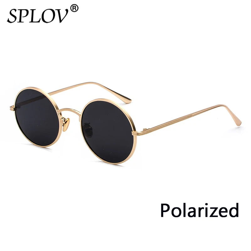 Retro Punk Style Men Sunglasses Women Vintage round Metal Frame Colorful Lens Sun Glasses Fashion Eyewear Gafas Sol UV400