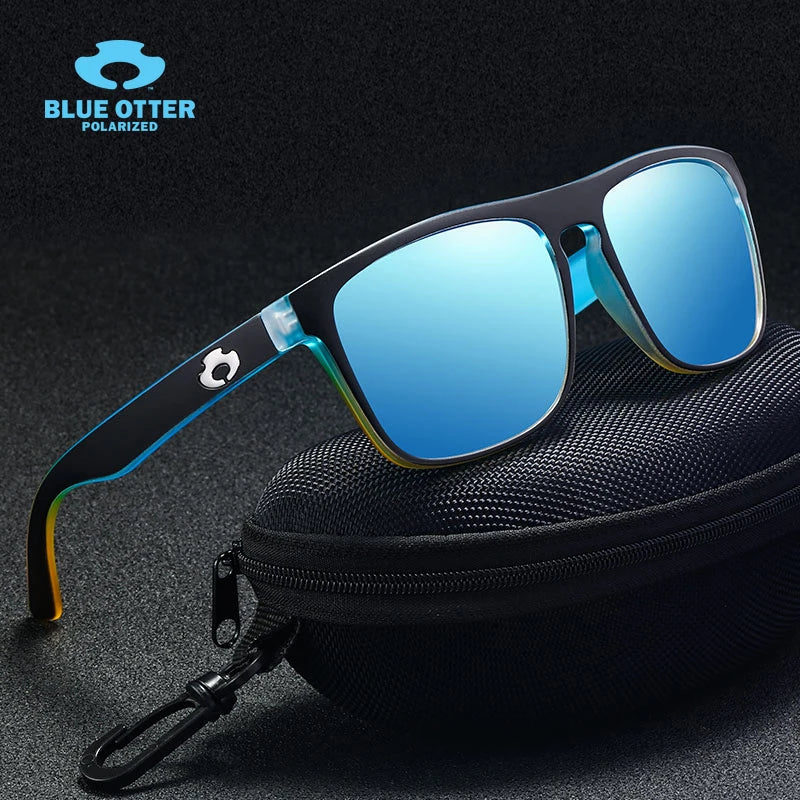 Polarized Uv-Protective Anti-Glare Square Unisex Sunglasses - HD Vision for Sports & Daily Use BT05