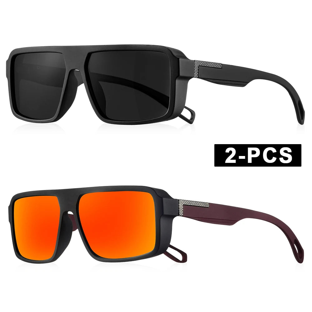 Classic Square Polarized Sunglasses for Men Women Fashion Sports Sunglasses Male Vintage Outdoor Driving Fishing Shades