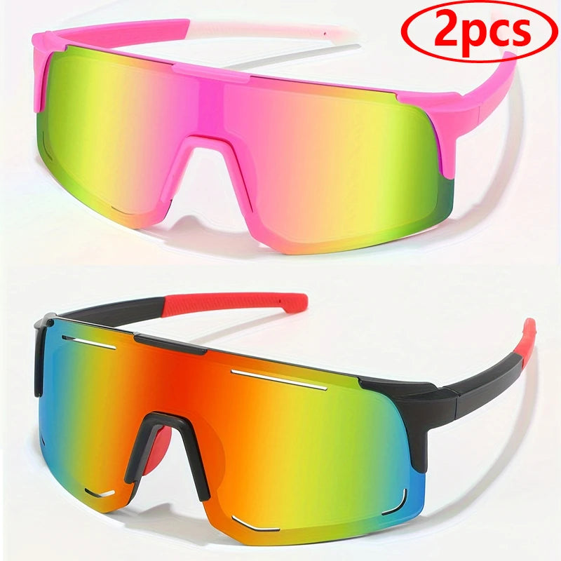 Sports Wrap around Sunglasses for Women Men Large One Piece Sun Shades for Cycling Fishing Skiing Fashion Sun Glasses UV400