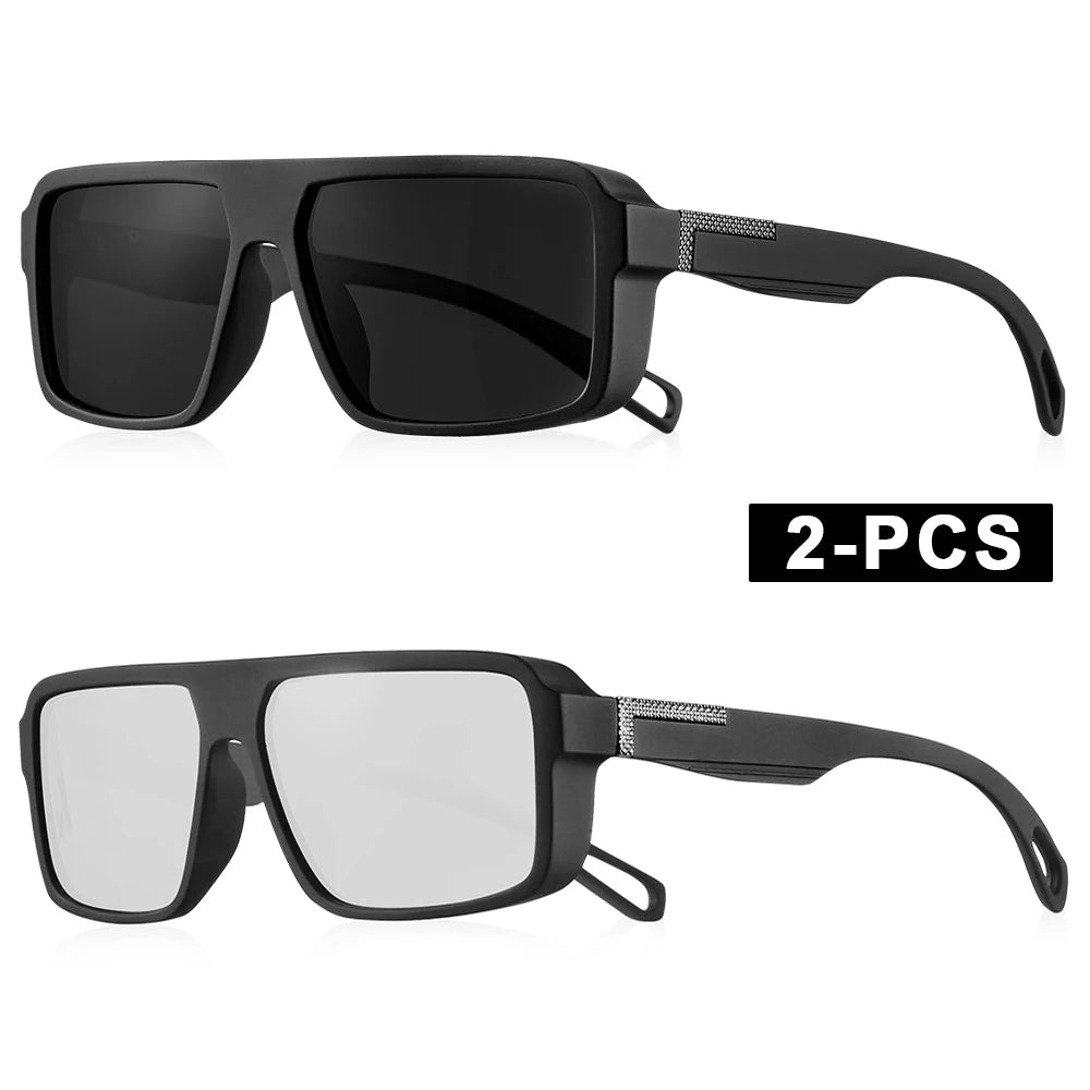 Classic Square Polarized Sunglasses for Men Women Fashion Sports Sunglasses Male Vintage Outdoor Driving Fishing Shades
