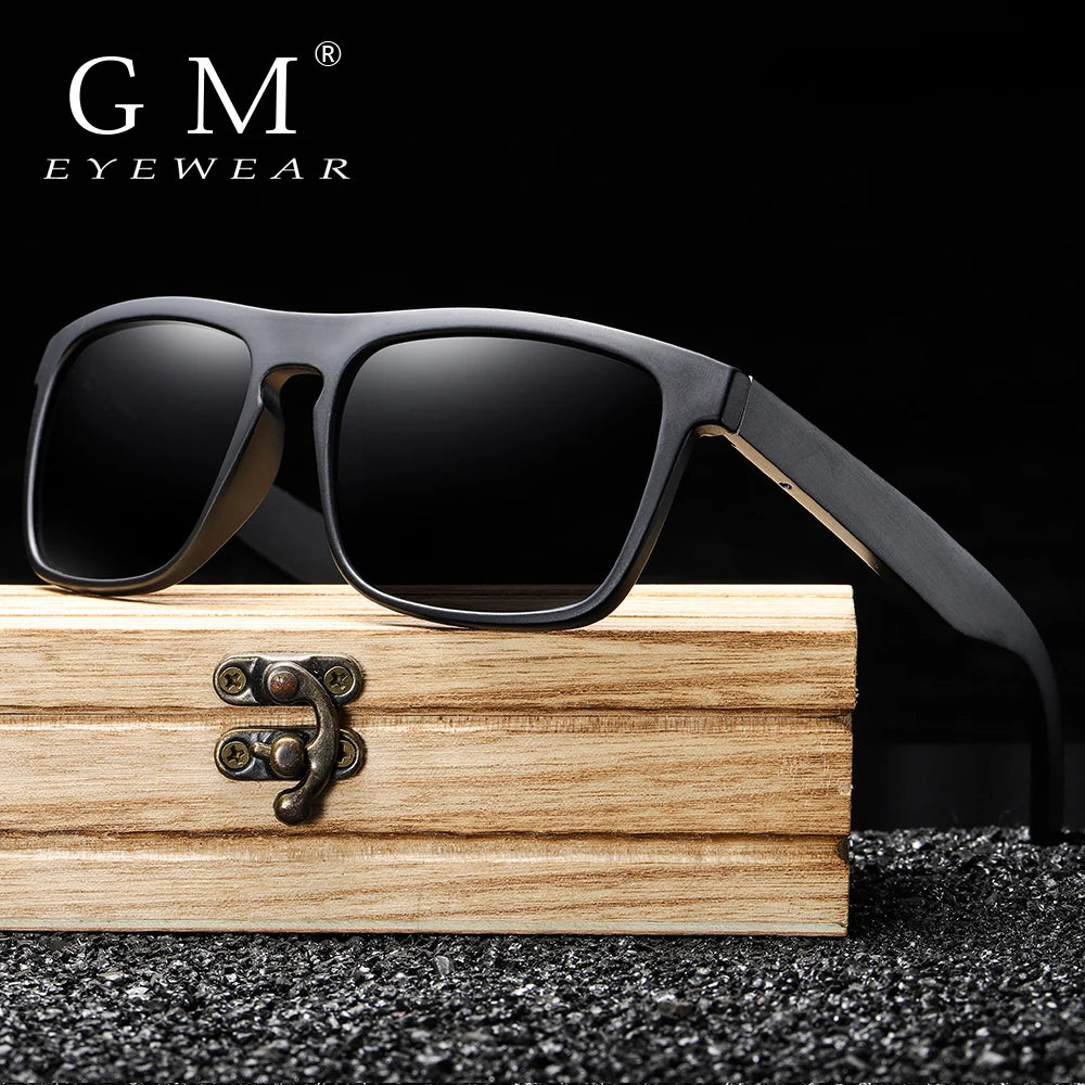 New Arrivals Black Wooden Polarized Sunglasses for Men Bamboo Sunglasses Red UV400 Lenses Fashion Driving Shades Carton S5523