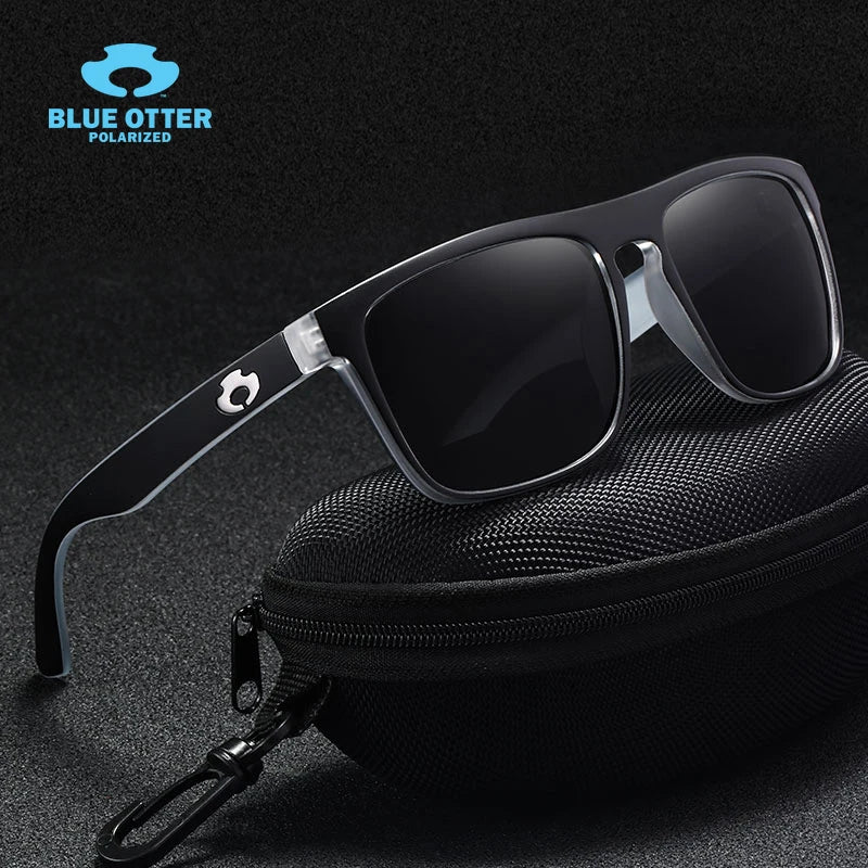 Polarized Uv-Protective Anti-Glare Square Unisex Sunglasses - HD Vision for Sports & Daily Use BT05
