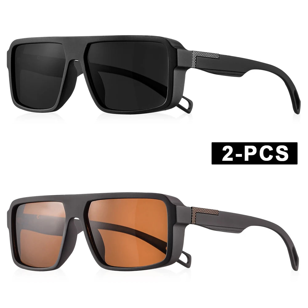 Classic Square Polarized Sunglasses for Men Women Fashion Sports Sunglasses Male Vintage Outdoor Driving Fishing Shades