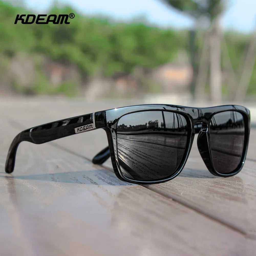 Men'S All Matching Polarized Sunglasses Photochromic Driving Glasses Night Sight UV400 Classic Colors of KD156 Medium Size