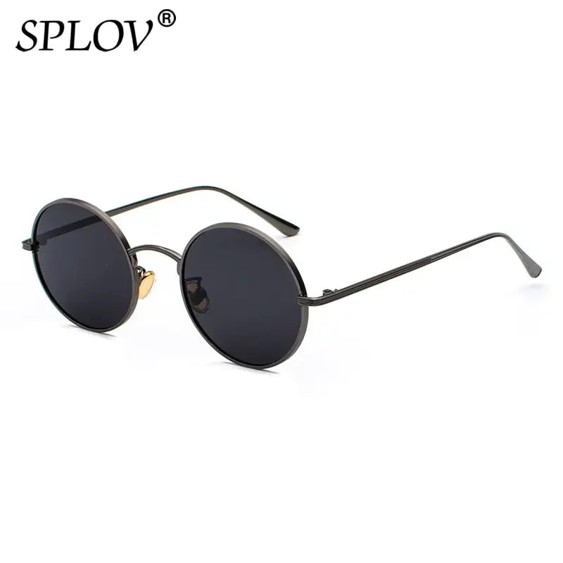 Retro Punk Style Men Sunglasses Women Vintage round Metal Frame Colorful Lens Sun Glasses Fashion Eyewear Gafas Sol UV400